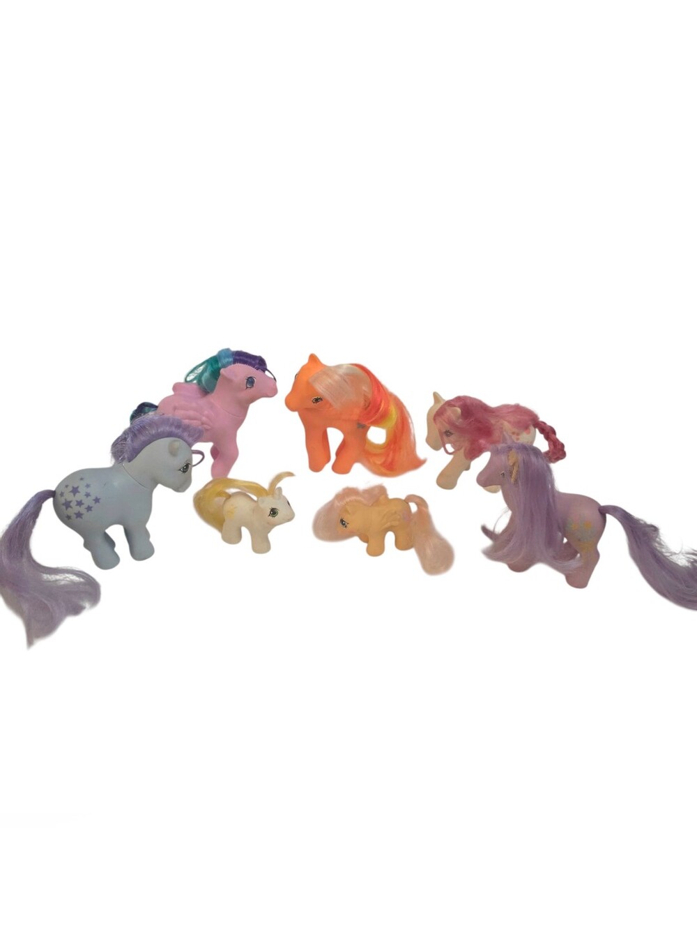 My Little Pony MLP Lot Of 7 Ponies G1 80s Pegasus Toys Kids Collectors